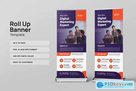 Roll Up Banner Template H5TPADX