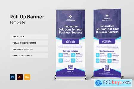 Roll Up Banner Template ZWTJRWA