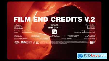 Animated Film End Credits V2 For After Effects 56517378