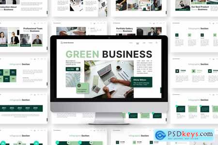 Green Business - Business Powerpoint Templates