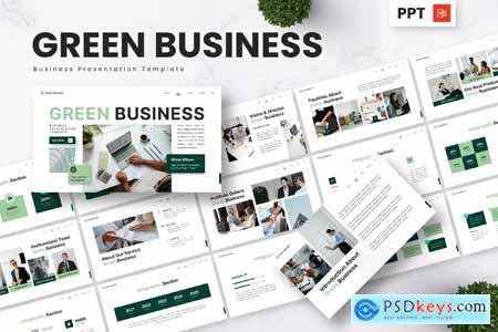 Green Business - Business Powerpoint Templates