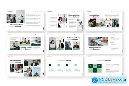 Green Business - Business Powerpoint Templates