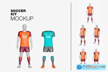 Set Soccer Kit Mockup