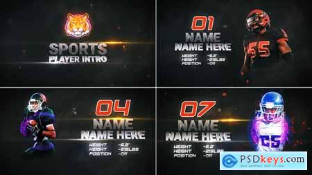 Sports Player Profile Sports Team Intro 47541086