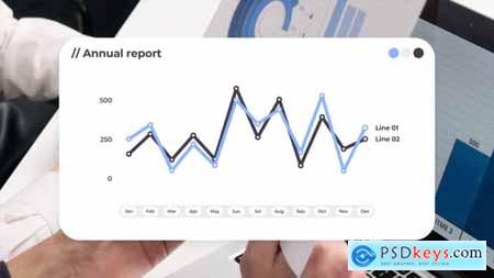 Line Graph Chart Infographics 56556722