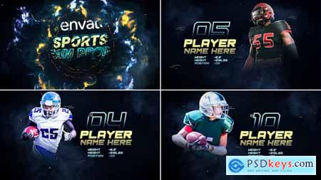 Sports Player Introducing Personal Highlight Player Profile 53058454