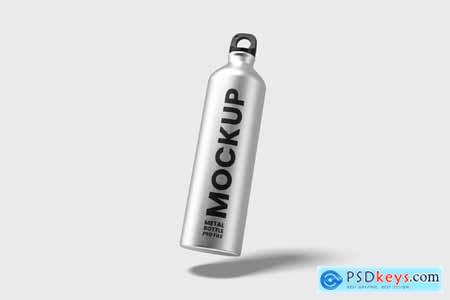 Metallic Bottle Mockup