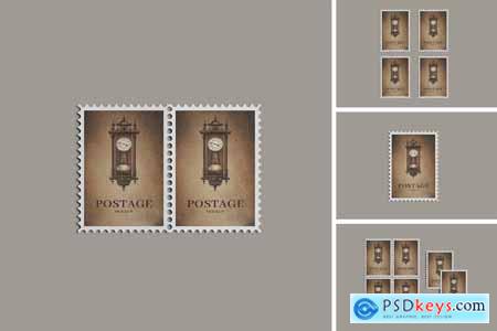 Stamp Postage Mockup