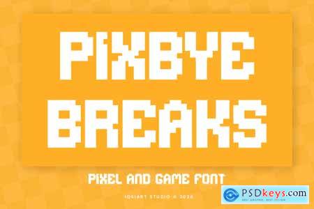 Pixbye Breaks - Game & Pixel Font