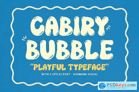 Cabiry Bubble - Branding Logo Font