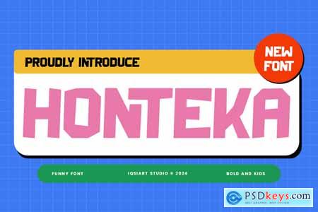 Honteka - Retro & Funky Font