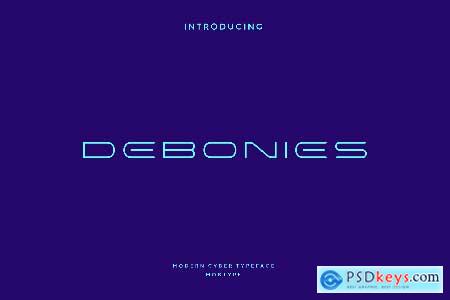 Debonies - Modern Cyber Typeface