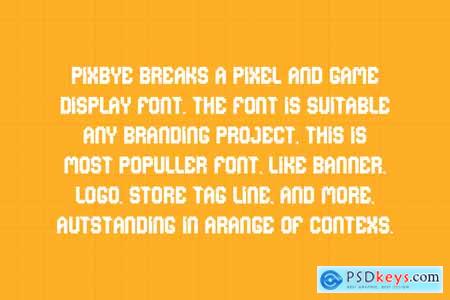 Pixbye Breaks - Game & Pixel Font