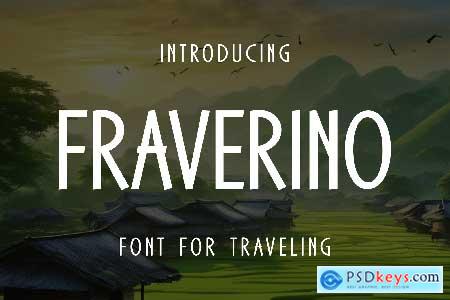 Fraverino - Travel Font