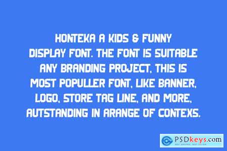 Honteka - Retro & Funky Font