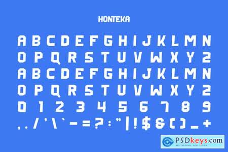 Honteka - Retro & Funky Font