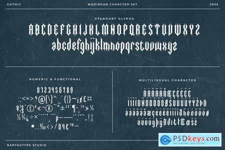 Modirgan Gothic Display Font