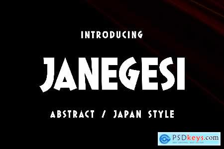 JANEGESI - Abstract Japan Style Font