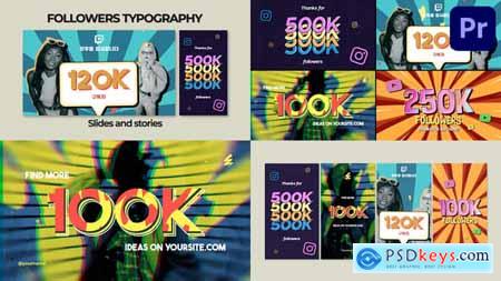 Followers Typography Premiere Pro MOGRT 56555109