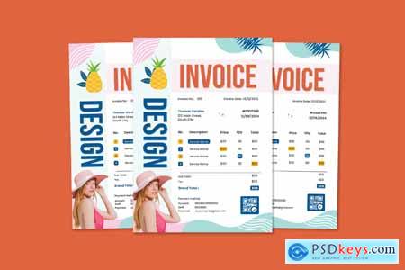 Summer Invoice Design