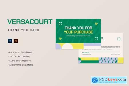 Versacourt - Thank You Card