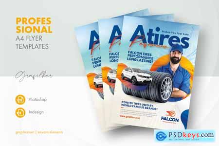 Car Tires Flyer Templates