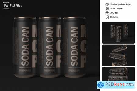 Soda Can Mockup