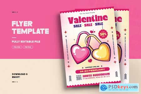 Valentine's Day Flyer Design Template