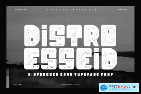 Distro Esseid - Distressed Typeface Font