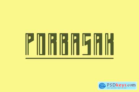 Porbasak -Modern Condensed Sans