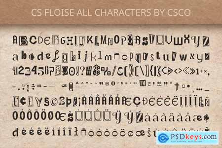 Flosie  Collage Font