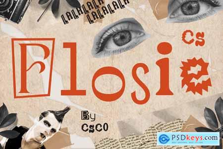 Flosie  Collage Font