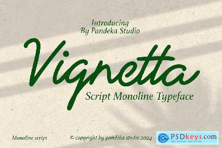 Vignetta - Casual Script Monoline