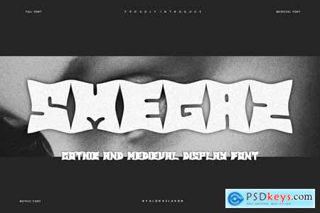 Smegaz - Gothic Brutalism Font