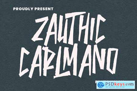 Zauthic Carlmano Font Display