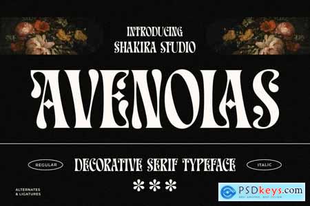 Avenolas - Decorative Serif