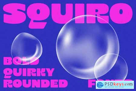 Squiro - Bold Rounded Quirky Fonts