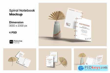 Spiral Notebook Mockup