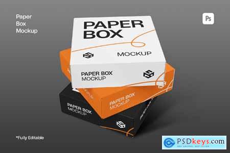 Paper Box Mockup