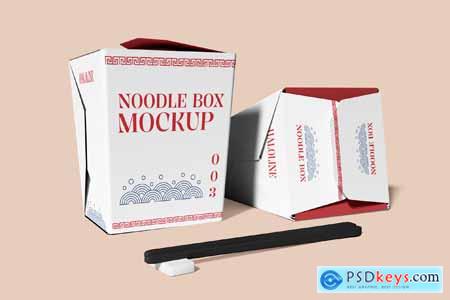 Noodle Box Packaging Mockup 003