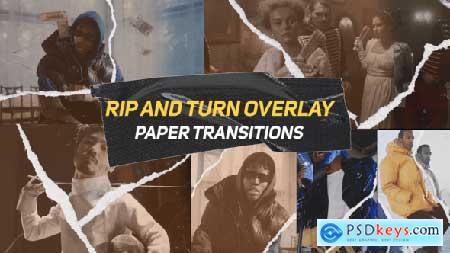 Rip and Turn Overlay Paper Transitions Horizontal Vertical 56704864