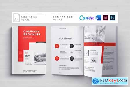 Company Brochure Template Canva Docx ID PSD