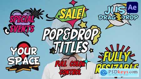 Pop & Drop Comic Style Titles 56718526