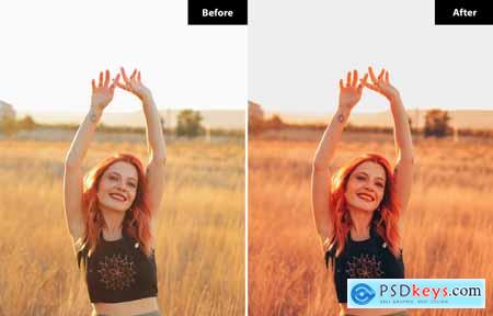 6 Golden Glow Lightroom and Photoshop Presets