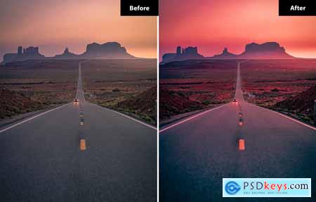 6 Desert Dusk Lightroom and Photoshop Presets