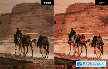 6 Desert Dusk Lightroom and Photoshop Presets