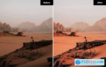 6 Desert Dusk Lightroom and Photoshop Presets