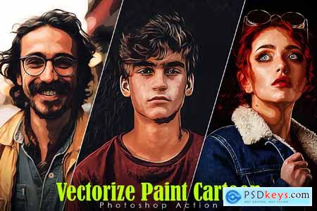 Vectorize Paint Cartoon Action