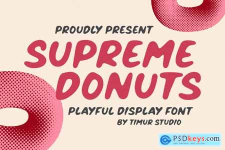 Supreme Donuts  Playful Display Font TT