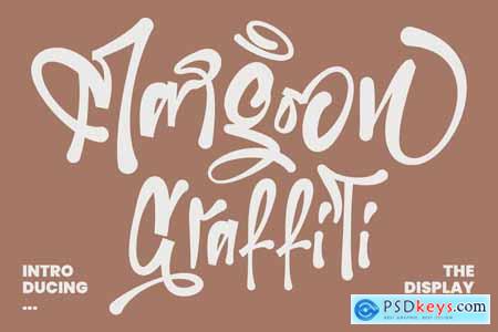 Margoon Graffiti Display Handmade Font